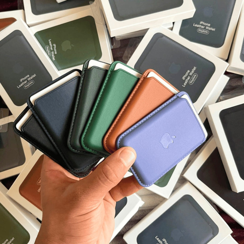 Apple Leather Wallet - Portefeuille en cuir pour iPhone