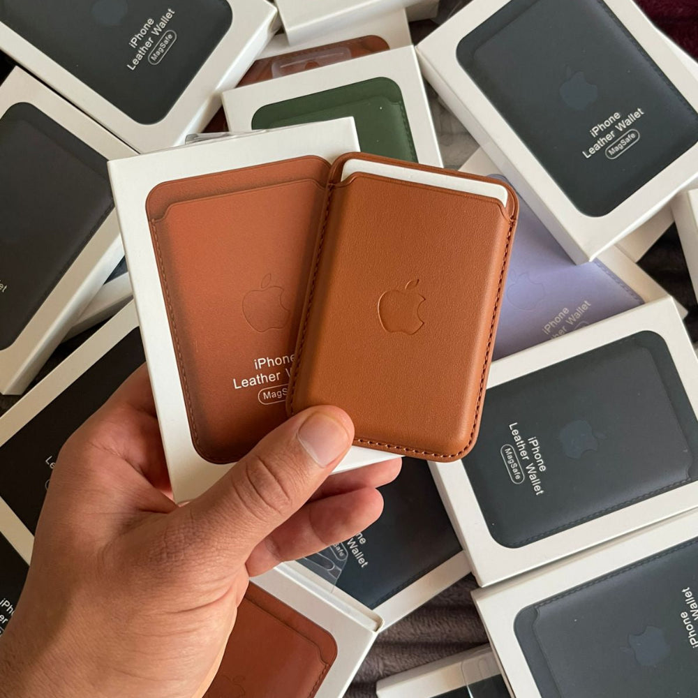 Apple Leather Wallet - Portefeuille en cuir pour iPhone